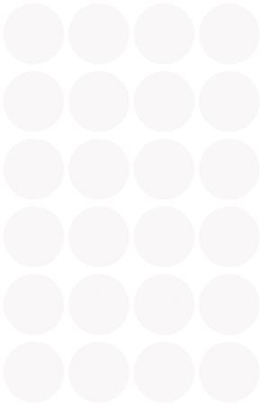 Etikett, 18 mm, kör, AVERY ZWECKFORM, fehér, 96 etikett/csomag